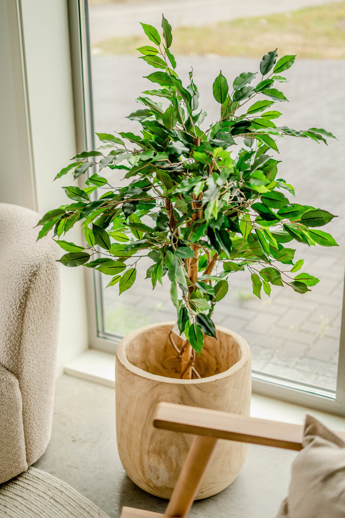 Kunstpflanze Ficus Grün 120 cm